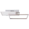 Pikkukuva 7 / 10: BRILLIANT lamppu, Zelia LED kattovalaisin 41x41cm nikkelilenodisoitu, 1x LED integroitu, 20W LED integroitu, (2000lm, 3000K), himmennettävissä 3 porta