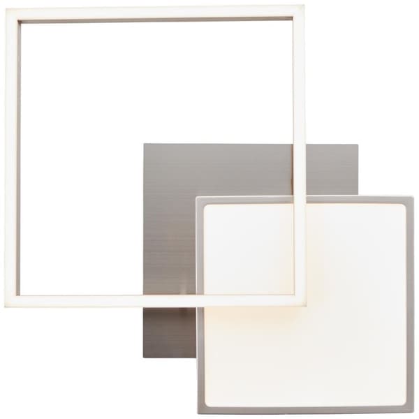 BRILLIANT lamppu, Zelia LED kattovalaisin 41x41cm nikkelilenodisoitu, 1x LED integroitu, 20W LED integroitu, (2000lm, 3000K), himmennettävissä 3 porta