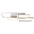 Miniatyrbild 1 av 10: BRILLIANT lampa, Zelia LED-taklampa 51x51cm 4-lågar nickelanodiserad, 1x LED integrerad, 40W LED integrerad, (4270lm, 3000K), dimbar i 3 steg via vägg