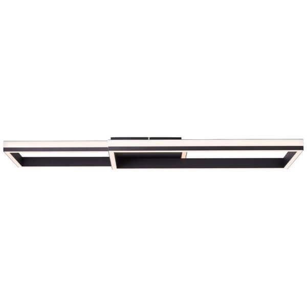 BRILLIANT lamppu, Metis LED kattovalaisin 60x23cm musta, 1x LED integroitu, 44W LED integroitu, (4300lm, 3000K), himmennettävissä 3 vaiheessa seinäkyt