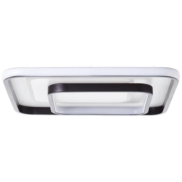 BRILLIANT lampe, Cava LED loftslampe 40x40cm hvid/sort, 1x LED integreret, 41,4W LED integreret, (5373lm, 3000K), energieffektiv og langtidsholdbar ta