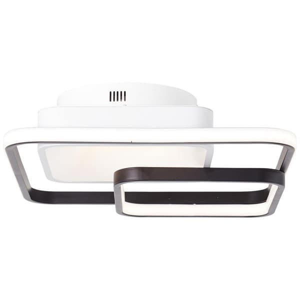 BRILLIANT lampe, Cava LED loftslampe 40x40cm CCT hvid/sort, 1x LED integreret, 42W LED integreret, (5000lm, 3000-6700K), dæmpbar med fjernbetjening