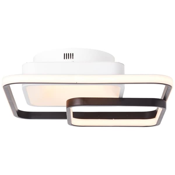 BRILLIANT lampe, Cava LED loftslampe 40x40cm CCT hvid/sort, 1x LED integreret, 42W LED integreret, (5000lm, 3000-6700K), dæmpbar med fjernbetjening
