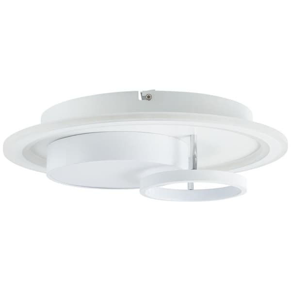 BRILLIANT lamppu, Sigune LED kattovalaisin 40x40cm valkoinen/musta, 1x LED integroitu, 40W LED integroitu, (4400lm, 3000K), himmennettävissä kaukosäät