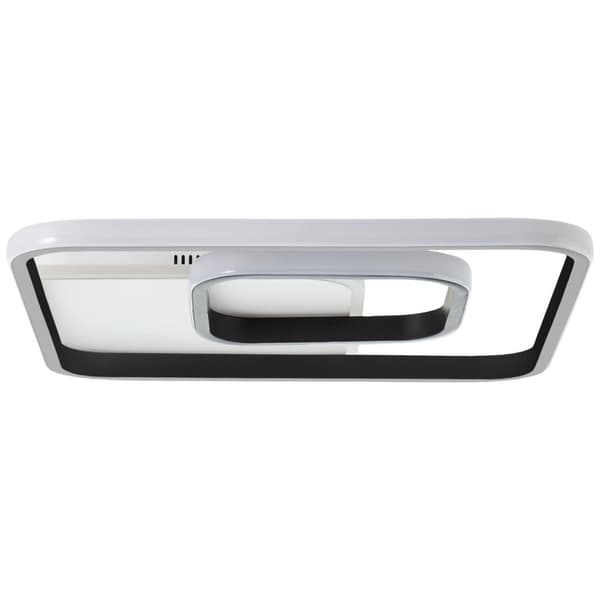 BRILLIANT lampe, Merapi LED loftslampe 40x40cm hvid/sort, 1x LED integreret, 34W LED integreret, (3600lm, 3000K), energieffektiv og langtidsholdbar ta