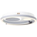 Pikkukuva 6 / 10: BRILLIANT lamppu, Thekla LED kattovalaisin 40x40cm valkoinen/musta, 1x LED integroitu, 32W LED integroitu, (3500lm, 3000-6000K), himmennettävissä kauk