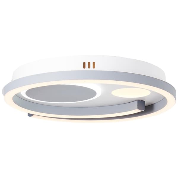 BRILLIANT lampe, Thekla LED loftslampe 40x40cm hvid/sort, 1x LED integreret, 32W LED integreret, (3500lm, 3000-6000K), dæmpbar med fjernbetjening