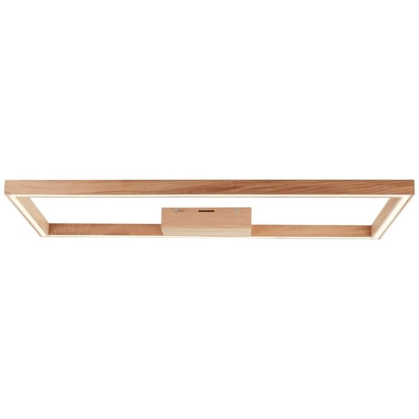 BRILLIANT lampa, Delgrosso LED taklampa 83x38cm oljad ek, 1x LED integrerad, 24W LED integrerad, (2600lm, 3000K), trä från hållbart skogsbruk (FSC)