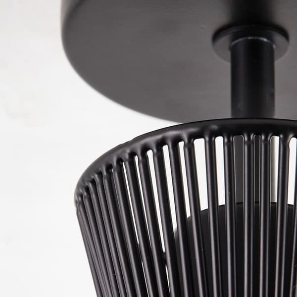 BRILLIANT lamppu, Elmont kattovalaisin 45cm musta matta, 1x A60, E27, 52W, sopii LED-lampuille