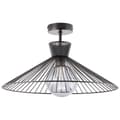 Pikkukuva 1 / 6: BRILLIANT lamppu, Elmont kattovalaisin 45cm musta matta, 1x A60, E27, 52W, sopii LED-lampuille