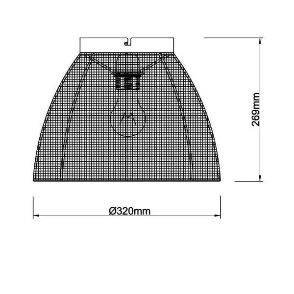 BRILLIANT lamppu, Tanah kattovalaisin 32cm musta / luonnollinen, 1x A60, E27, 42W, sopii LED-lampuille