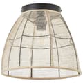 Pikkukuva 6 / 8: BRILLIANT lamppu, Tanah kattovalaisin 32cm musta / luonnollinen, 1x A60, E27, 42W, sopii LED-lampuille