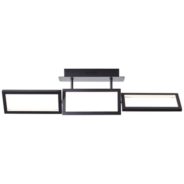 BRILLIANT lampe, Ranut LED loftslampe 3-lags sort, 3x LED integreret, 11,3W LED integreret, (1067lm, 3000K), dæmpbar i 3 trin via vægkontakt
