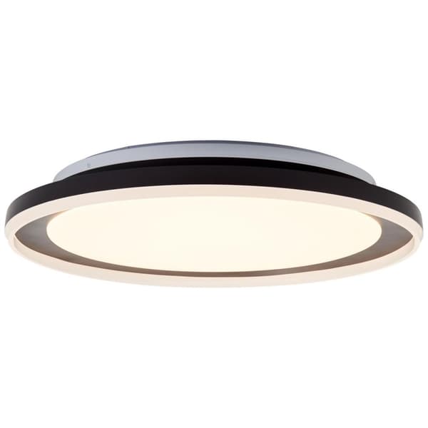 BRILLIANT lampa, Pederson LED vägg- och taklampa 45cm svart, 1x LED integrerad, 22W LED integrerad, (2300lm, 3000K), energisnål och långvarig tack var