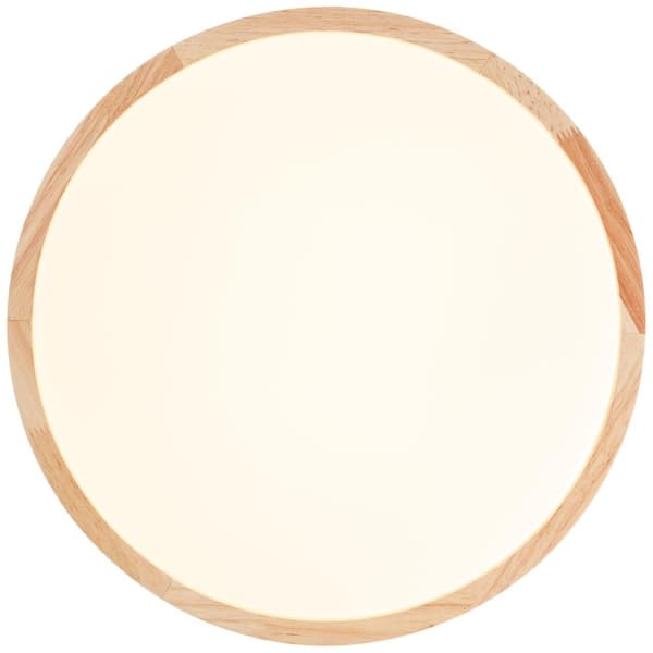BRILLIANT valaisin, ohut LED-seinä- ja kattovalaisin 39cm puuvalo / valkoinen, 1x integroitu LED, integroitu 22W LED, (2300lm, 3000K), puu kestävästä