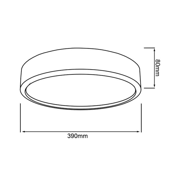 BRILLIANT valaisin, ohut LED-seinä- ja kattovalaisin 39cm puuvalo / valkoinen, 1x integroitu LED, integroitu 22W LED, (2300lm, 3000K), puu kestävästä