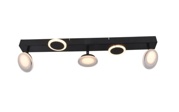 BRILLIANT lampe, Meriza LED spot bar 3-flammer sort, 3x LED integreret, 7,3W LED integreret, (933lm, 3000K), drejelige hoveder