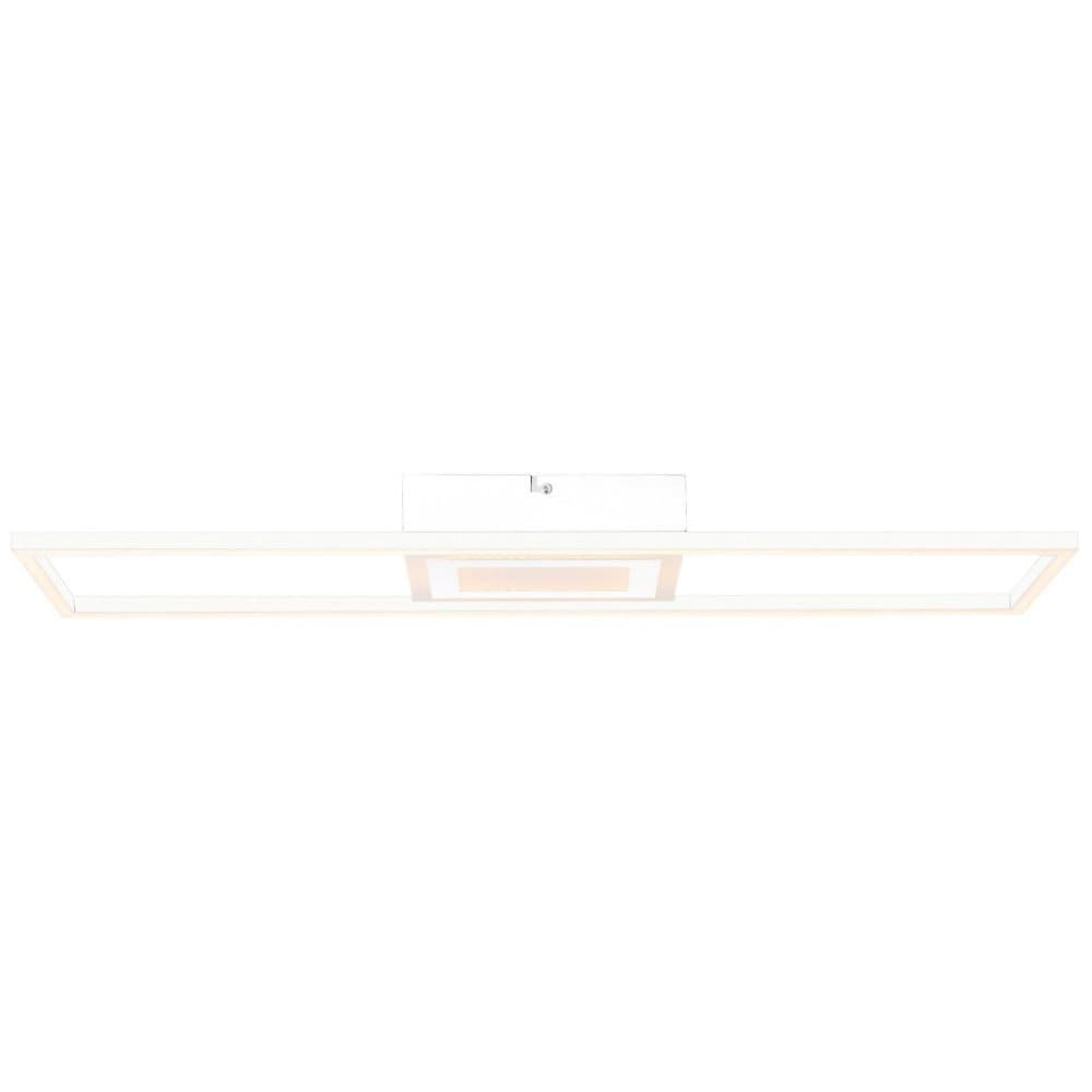 BRILLIANT lampa, Besson LED-taklampa 75x22cm vit, 1x LED integrerad, 32W LED integrerad, (3300lm, 3000K), dimbar i 3 steg via väggbrytare