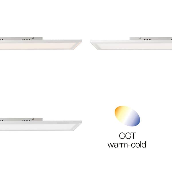 BRILLIANT lampe, Laurice LED loftpanel 100x25cm hvid, 1x LED integreret, 24W LED integreret, (2600lm, 2700-6500K), dæmpbar kontinuerligt