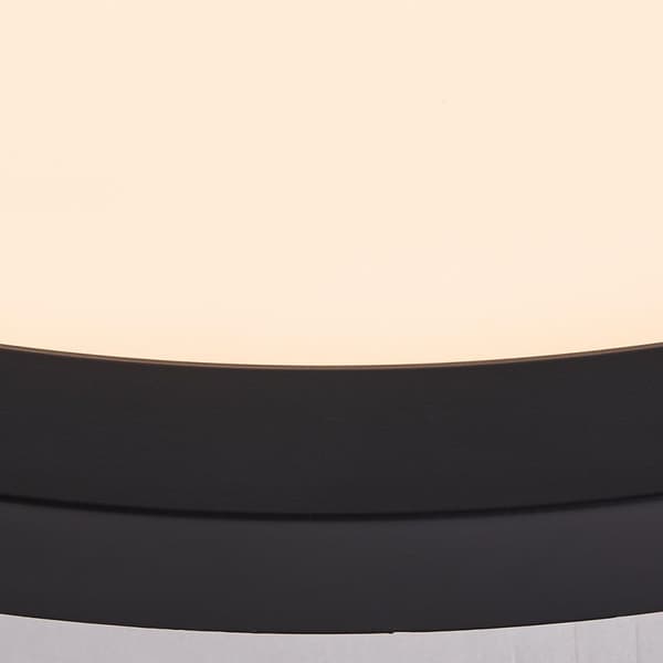 Brilliant | Tuco LED pinta-asennus kattopaneeli 25cm musta/valkoinen | 1x integroitu LED, integroitu 16W LED, (2100lm, 2700K)