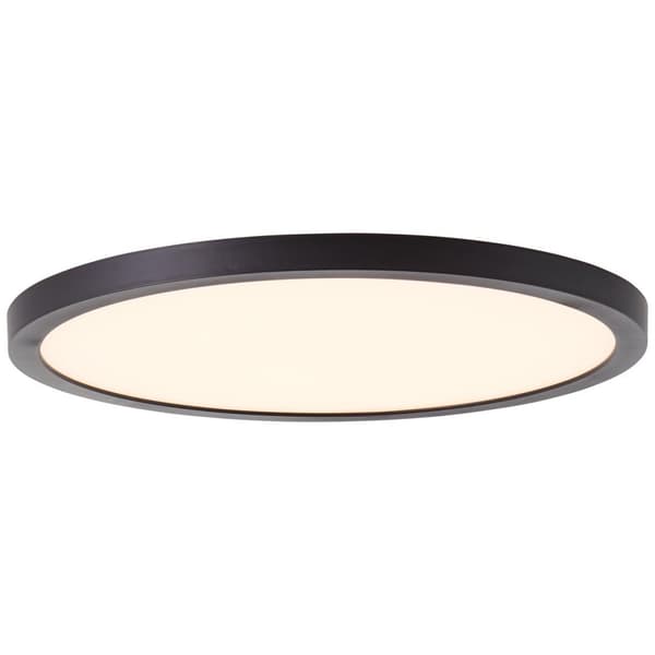 Brilliant | Tuco LED pinta-asennus kattopaneeli 25cm musta/valkoinen | 1x integroitu LED, integroitu 16W LED, (2100lm, 2700K)