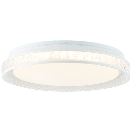Brilliant | Burlie LED loftslampe 39cm gennemsigtig/hvid Tuya App | 1x LED integreret, 24W LED integreret, (2400lm, 3000-6500K)