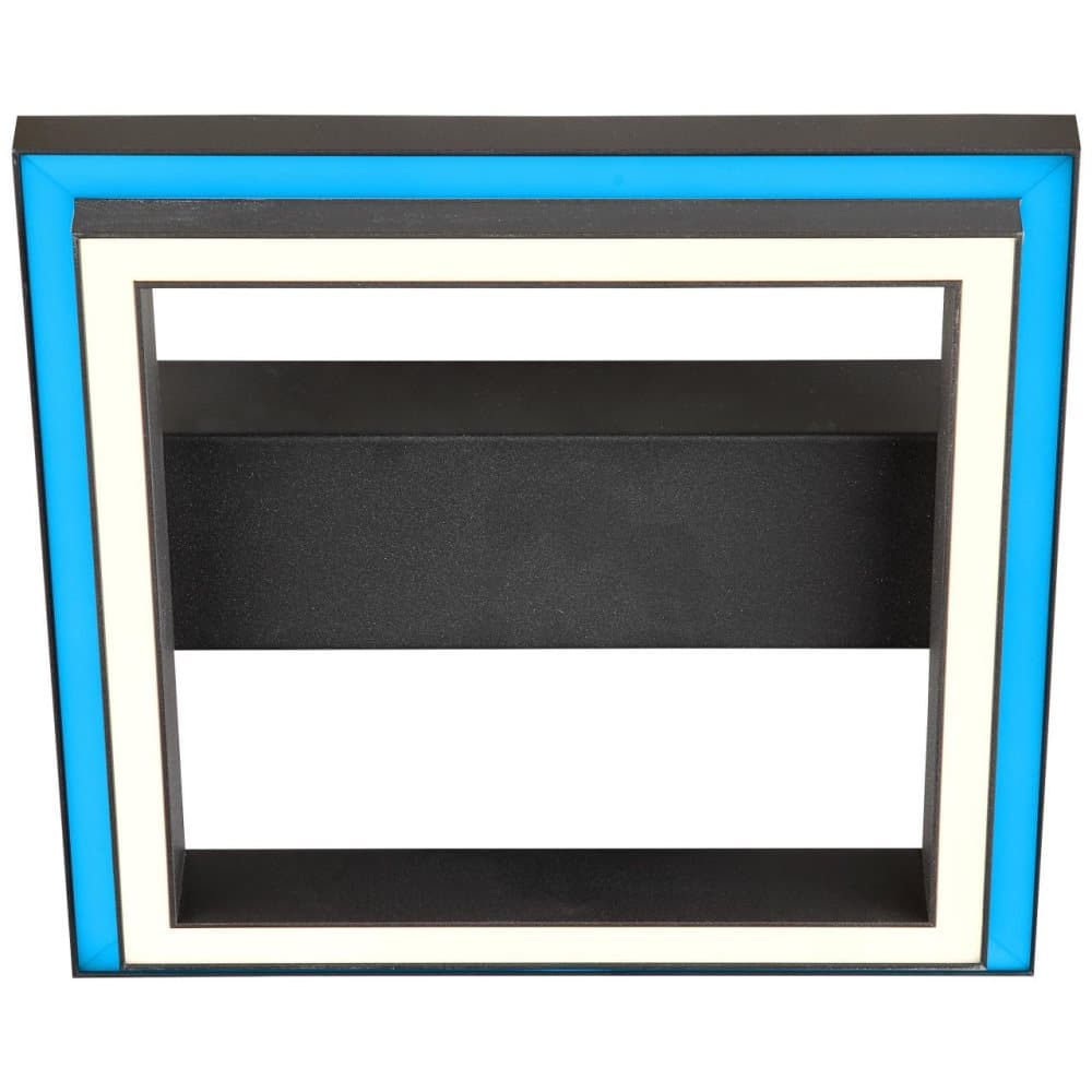 BRILLIANT lampa Pallas LED vägg- och taklampa 30x30cm sand/svart | 1x LED integrerad, 18W LED integrerad, (1800lm, 2700-6200K)