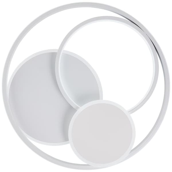 Brilliant | Runda LED loftslampe 50cm mat hvid | 1x LED integreret, 43W LED integreret, (5200lm, 3000-6000K)