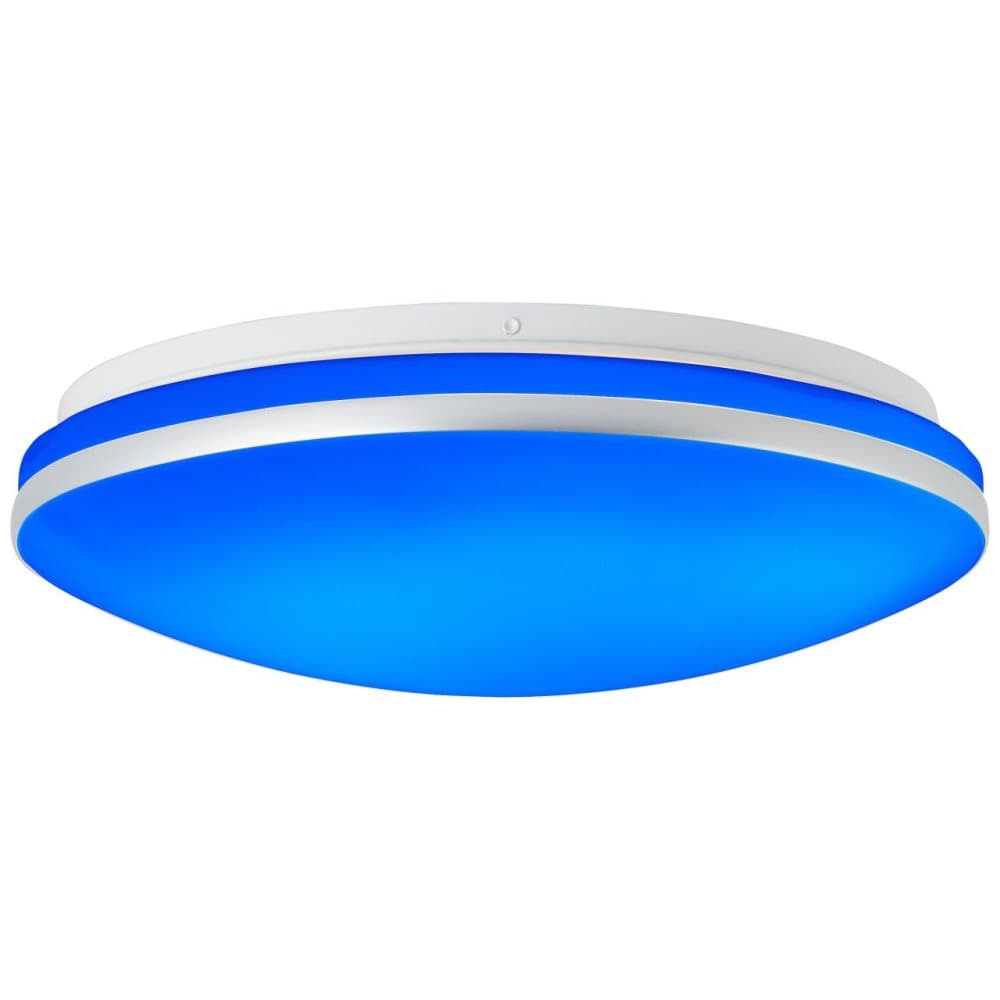 BRILLIANT lampa Midway LED vägg- och taklampa 33cm vit-silver Tuya-App | 1x LED integrerad, 14W LED integrerad, (1600lm, 3100-6500K)