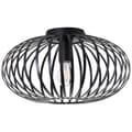 Miniatyrbillede 2 af 3: Brilliant | Bremen loftslampe 40cm sort | 1x A60, E27, 40W, egnet til normale lamper (medfølger ikke)