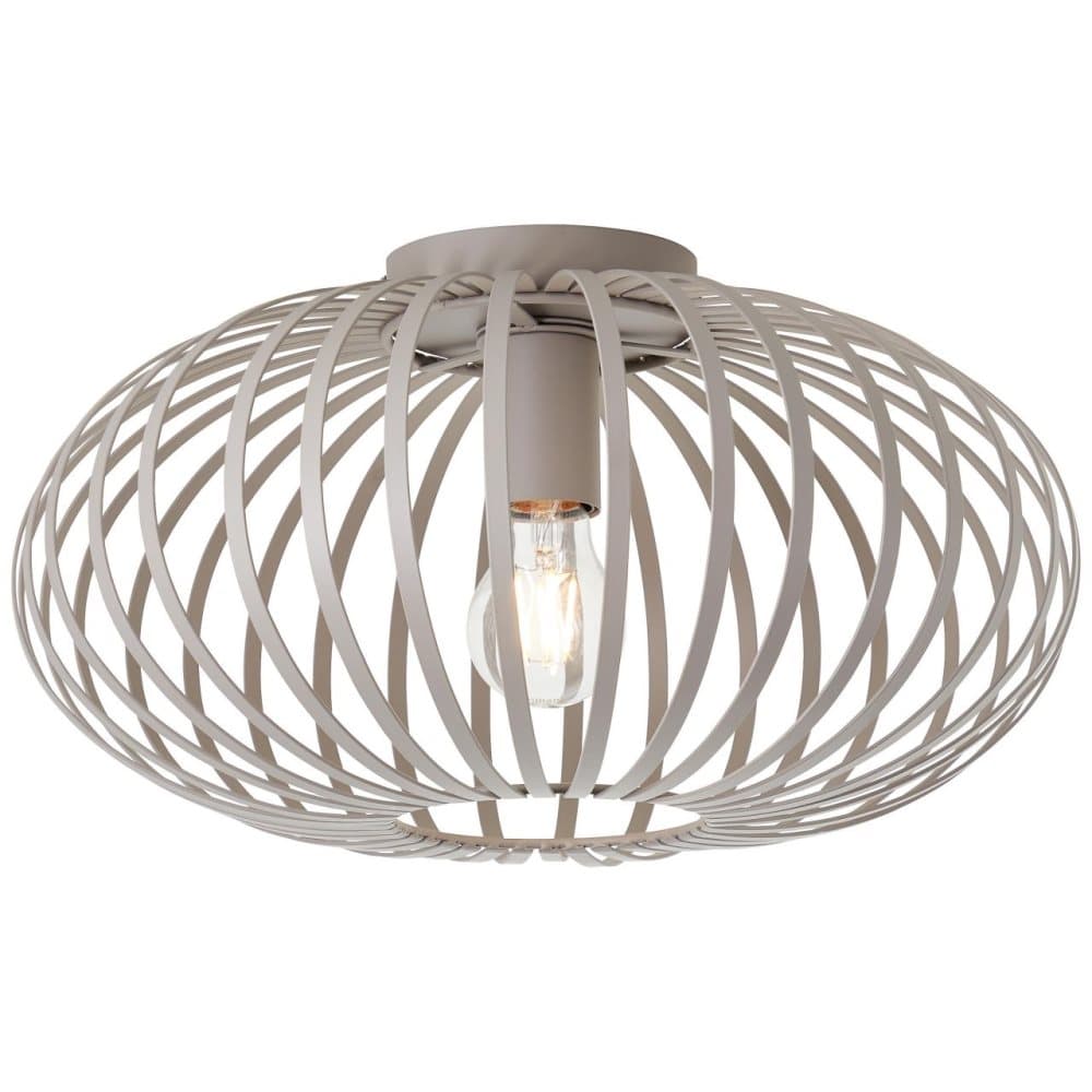 BRILLIANT lampa Bremen taklampa 40cm grå | 1x A60, E27, 40W, lämplig för normala lampor (ingår ej)