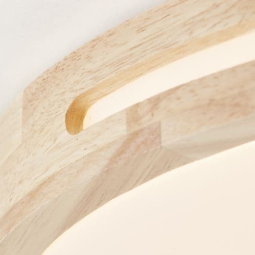 Brilliant | Woodbury LED loftslampe 39cm lys træ/hvid | 1x LED integreret, 24W LED integreret, (2100lm, 2800K)