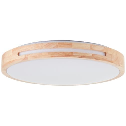 Brilliant | Woodbury LED loftslampe 39cm lys træ/hvid | 1x LED integreret, 24W LED integreret, (2100lm, 2800K)
