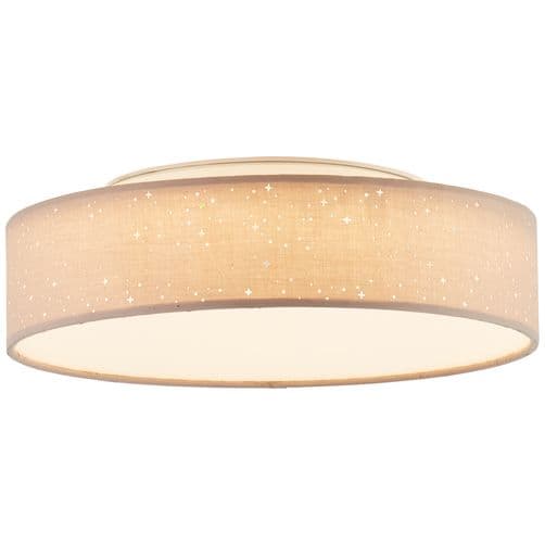 BRILLIANT lampa Baska taklampa 38cm taupe | 1x LED integrerad, 12W LED integrerad, (1200lm, 3000K)