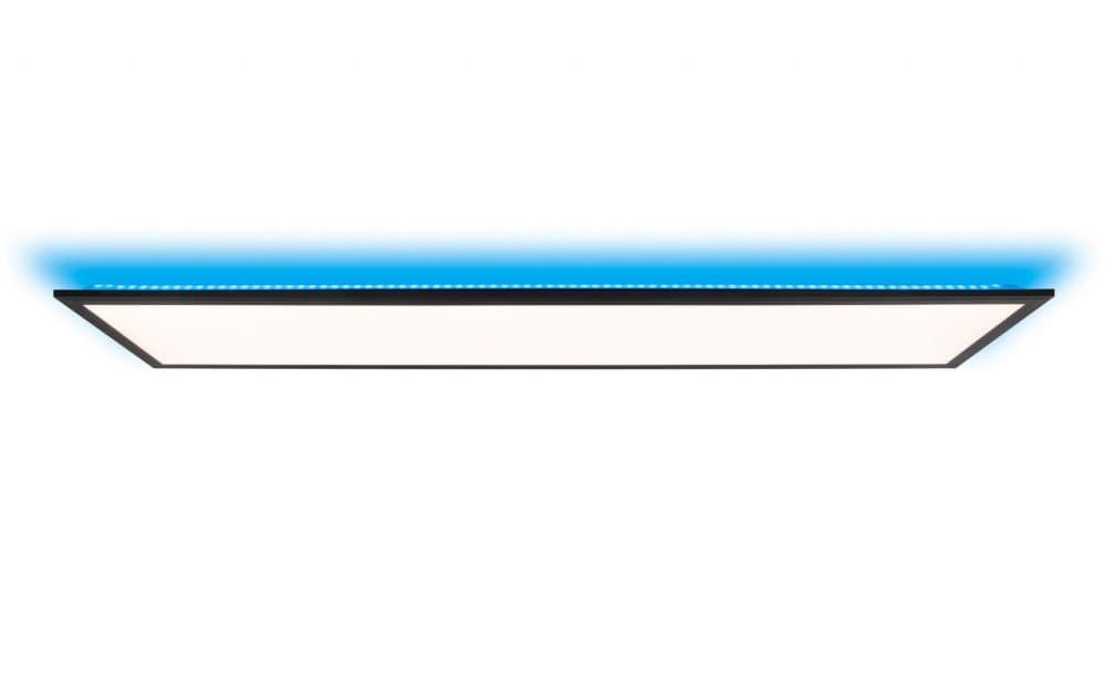 BRILLIANT lampa Allie LED utanpåliggande takpanel 120x30cm sandsvart | 1x LED integrerad, 37W LED integrerad, (3800lm, 2700-6500K)