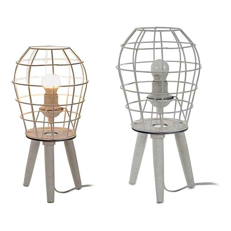 Golvlampa Metall Vit (21 x 40 x 21 cm)