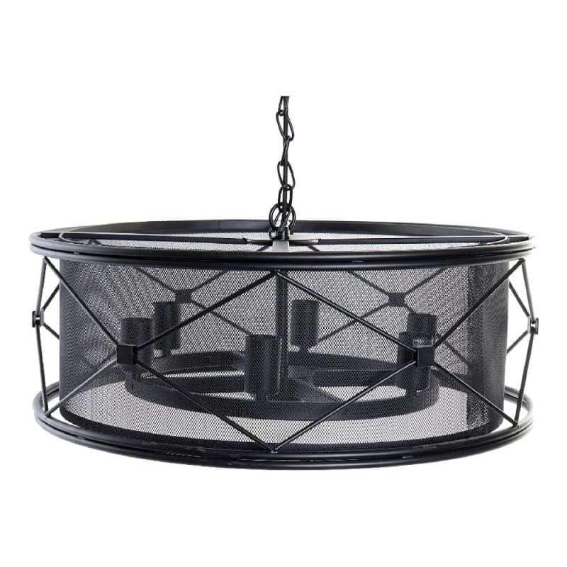 Taklampa DKD Home Decor Svart Metall 220 V (60 x 60 x 120 cm)