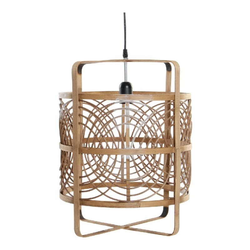 Taklampa DKD Home Decor Bambu Rattan (37 x 37 x 46 cm)