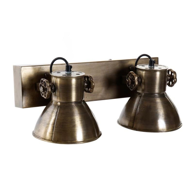 Vägglampa DKD Home Decor Metall Järn Gyllene (42 x 11 x 28 cm)