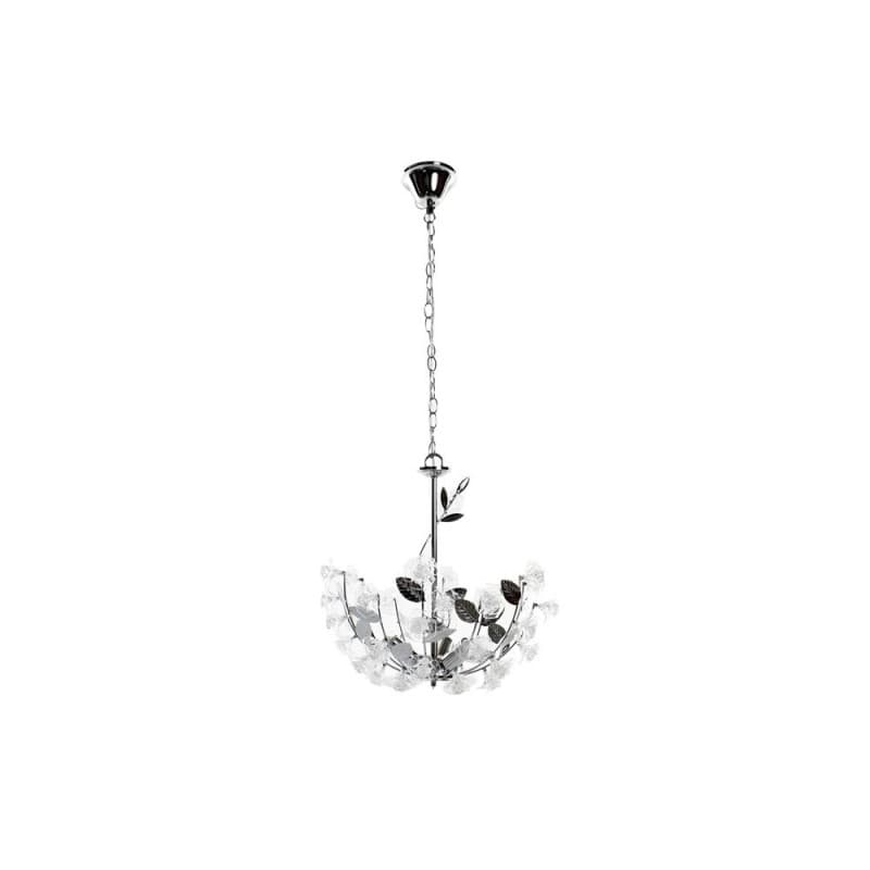 Taklampa DKD Home Decor Silver Akryl Metall Virágok (45 x 45 x 40 cm)