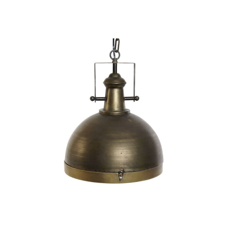 Taklampa DKD Home Decor Glas Gyllene Metall 220 V (35 x 35 x 47 cm)