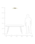 Miniatyrbild 8 av 9: Taklampa Guld Syntetisk Stål Integrerade LED-ljus Rund Form Dekorativ Modern Belysning
