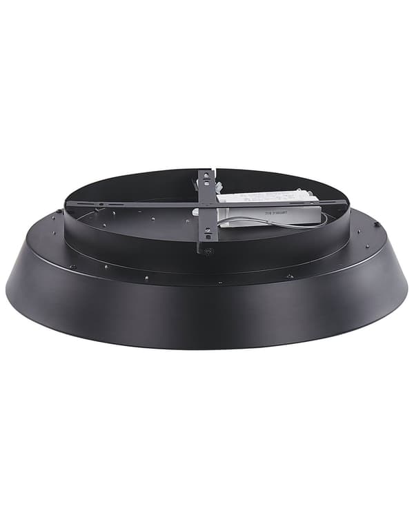 Taklampa Svart Stål Aluminium Integrerade LED-ljus Rund Form Dekorativ Modern Glamorös Belysning