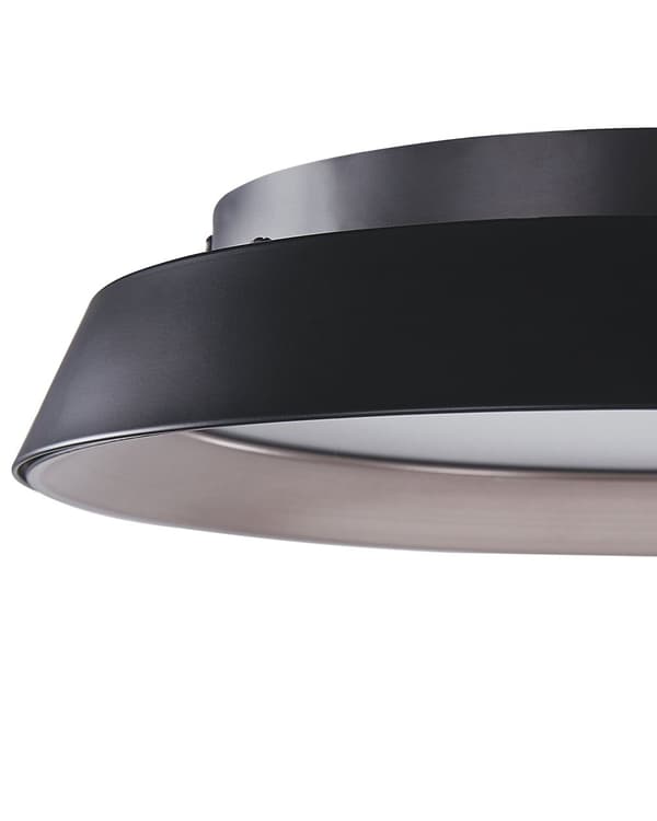 Taklampa Svart Stål Aluminium Integrerade LED-ljus Rund Form Dekorativ Modern Glamorös Belysning