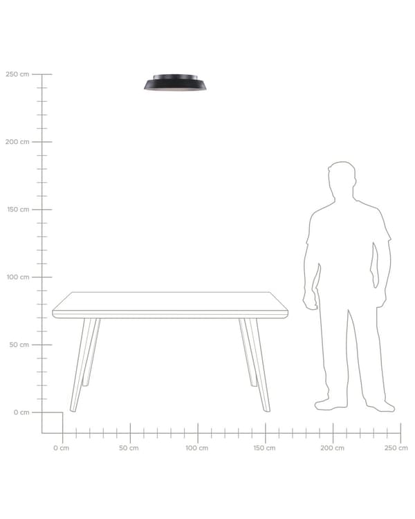 Taklampa Svart Stål Aluminium Integrerade LED-ljus Rund Form Dekorativ Modern Glamorös Belysning