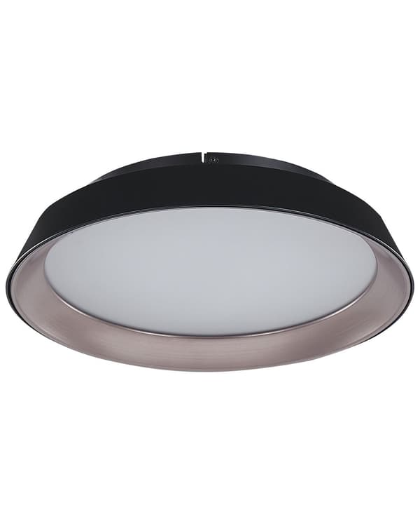 Taklampa Svart Stål Aluminium Integrerade LED-ljus Rund Form Dekorativ Modern Glamorös Belysning