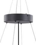 Miniatyrbild 8 av 10: Hängande Lampa Svart Stål Akryl Integrerad LED-ljus Rund Ring Modern Belysning