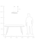 Miniatyrbild 10 av 11: Hängande Lampa Vit Stål Aluminium Integrerad LED-ljus Ring Rund Form Modern Glamorös Belysning