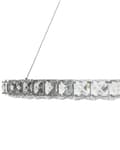 Miniatyrbild 6 av 9: Hängande Lampa Silver Kristall Glas Stål Integrerad LED-ljus Ring Rund Form Modern Glamorös Belysning