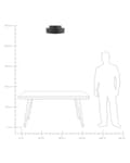 Miniatyrbild 8 av 9: Taklampa Svart Stål Akryl Integrerade LED-ljus Rund Form Dekorativ Modern Belysning